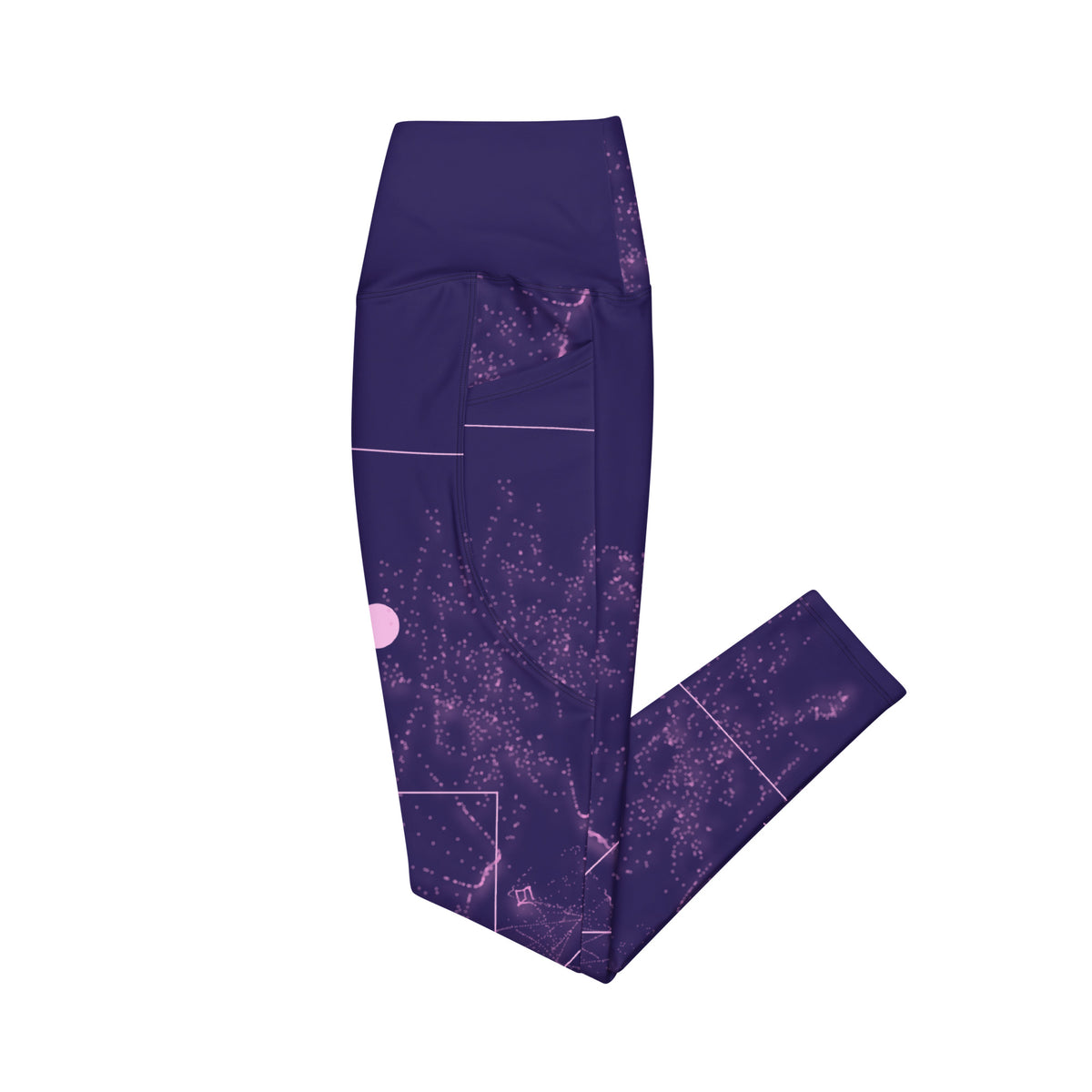 Crossover leggings with pockets