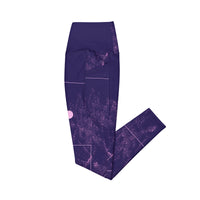 Crossover leggings with pockets