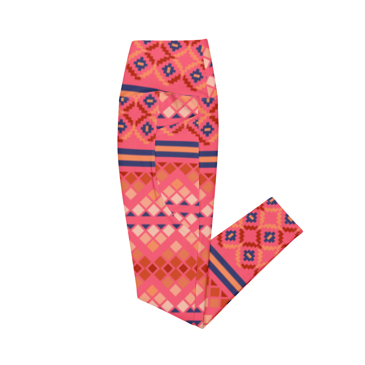 Crossover leggings with pockets