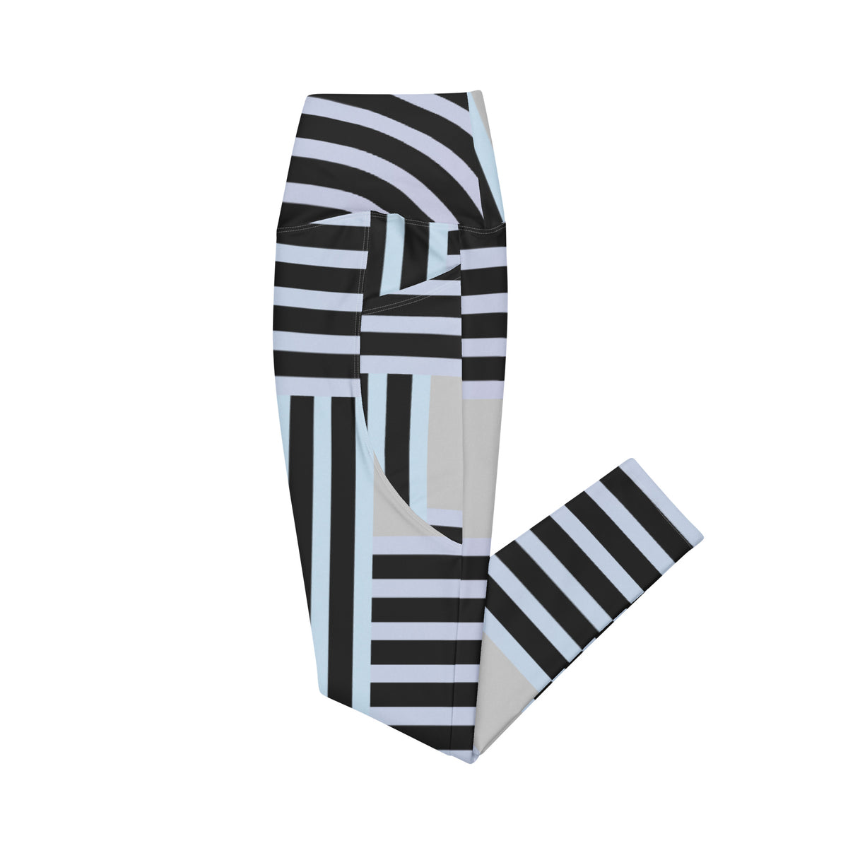 Crossover leggings with pockets