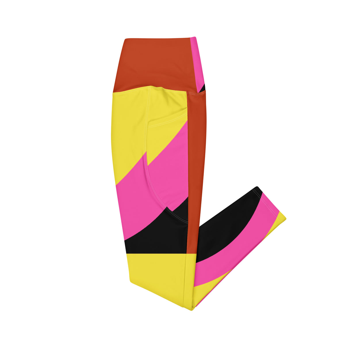 Crossover leggings with pockets