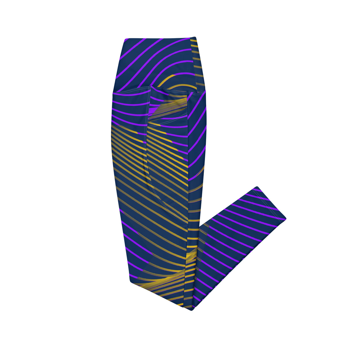 Crossover leggings with pockets