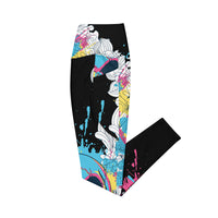 Crossover leggings with pockets
