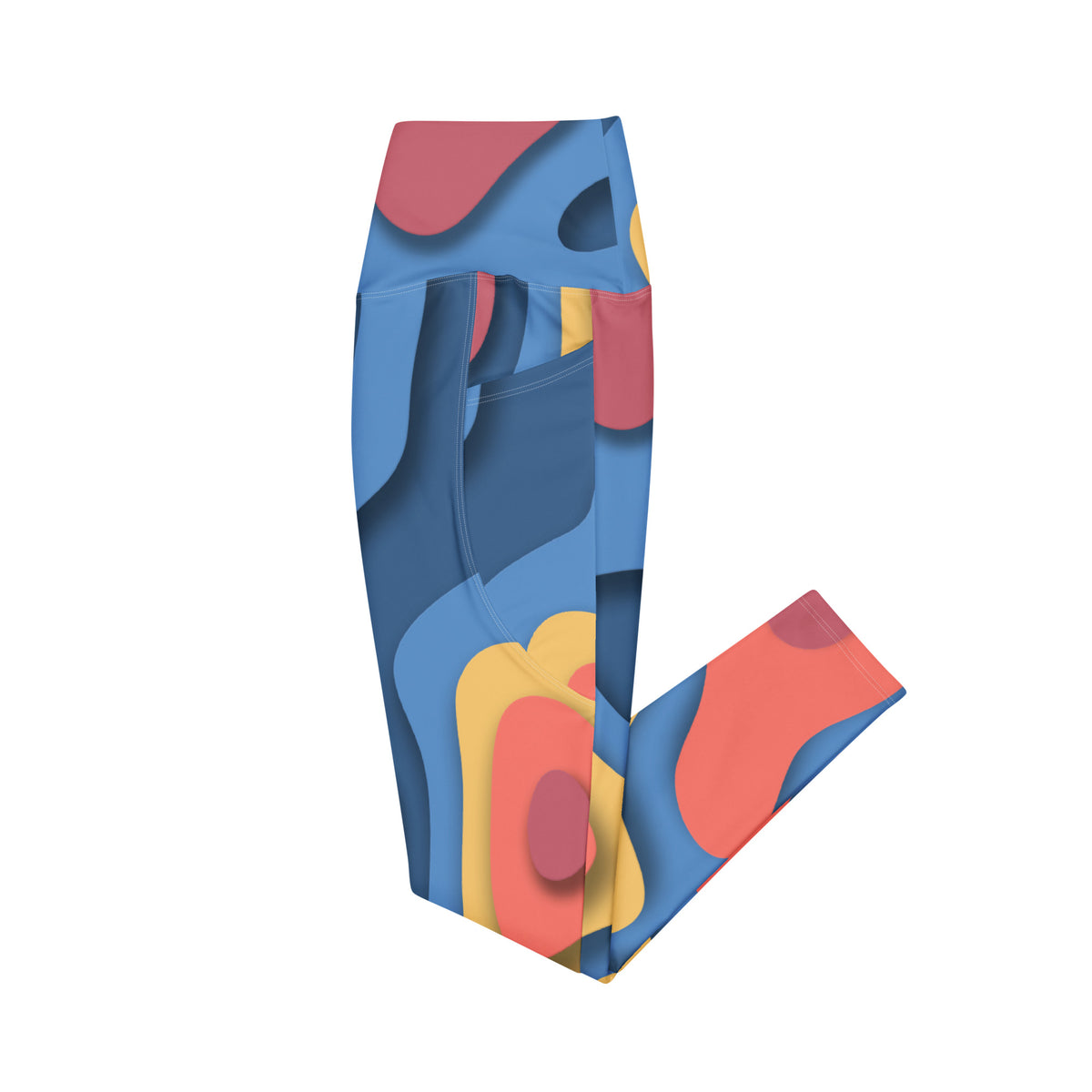 Crossover leggings with pockets