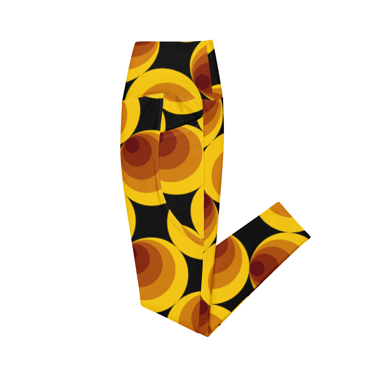 Crossover leggings with pockets