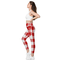 Crossover leggings with pockets