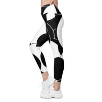 Crossover leggings with pockets