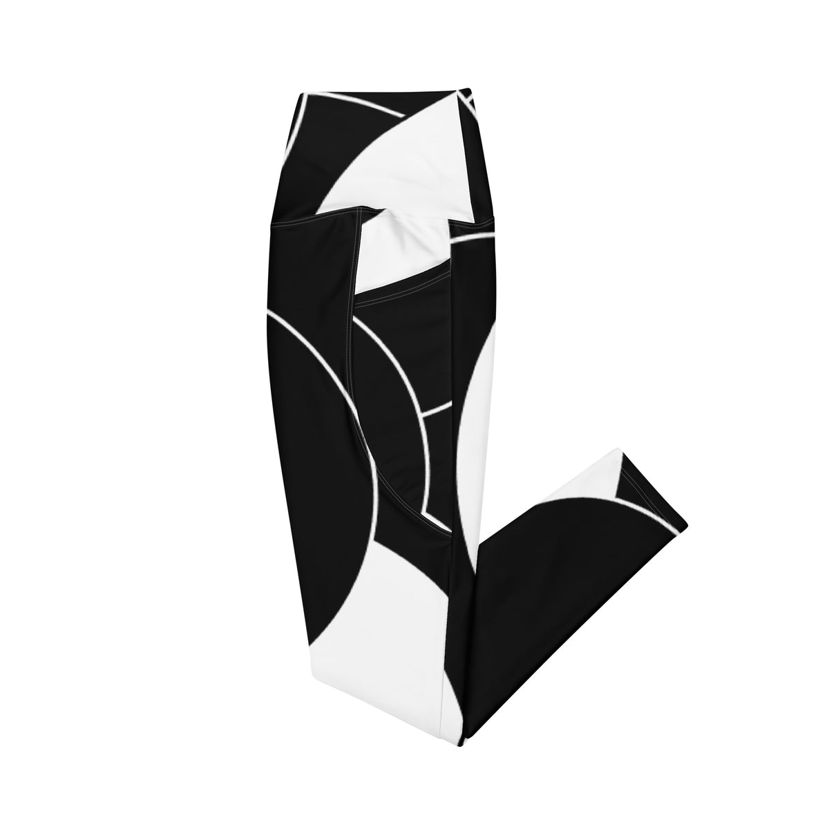 Crossover leggings with pockets