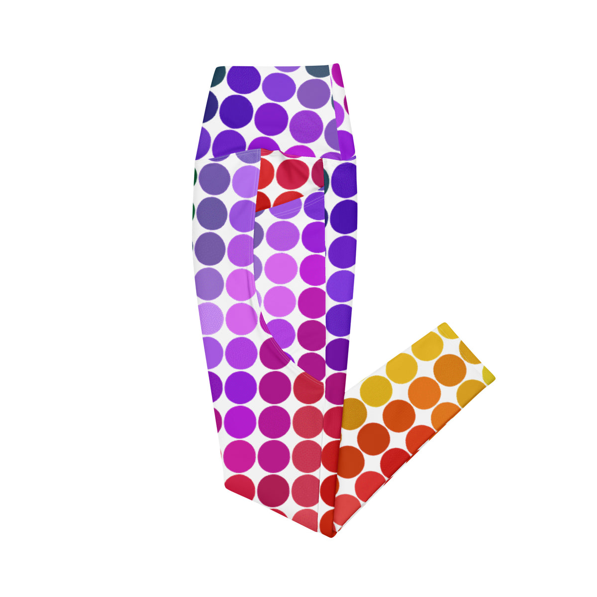 Crossover leggings with pockets
