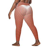 Crossover leggings with pockets