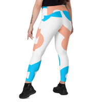 Crossover leggings with pockets