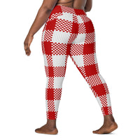 Crossover leggings with pockets
