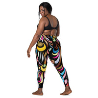 Crossover leggings with pockets