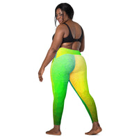 Crossover leggings with pockets