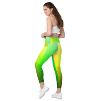 Crossover leggings with pockets