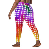 Crossover leggings with pockets