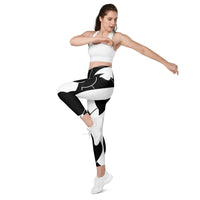 Crossover leggings with pockets