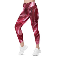 Crossover leggings with pockets