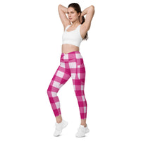 Crossover leggings with pockets