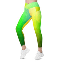 Crossover leggings with pockets
