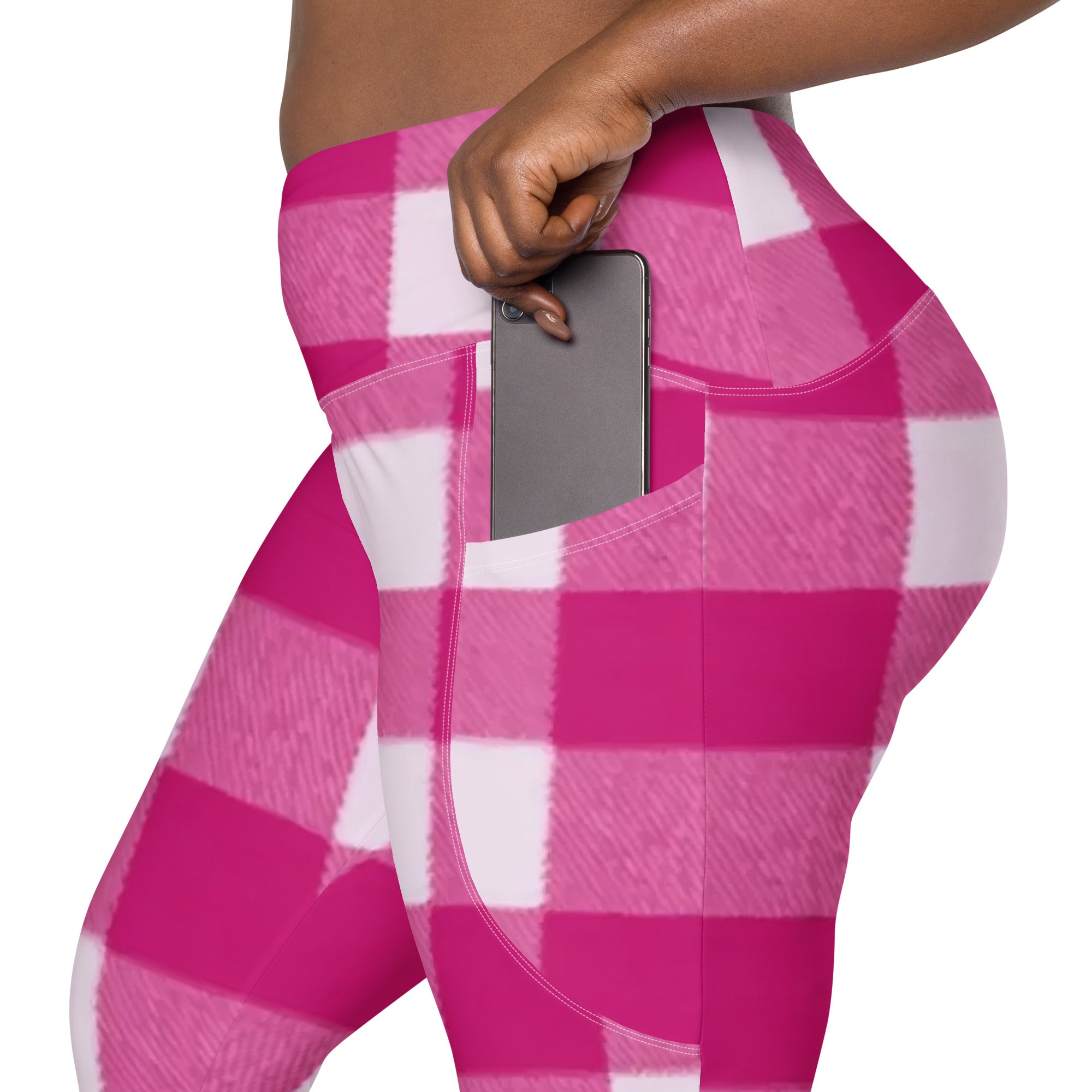 Crossover leggings with pockets