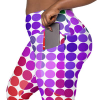 Crossover leggings with pockets