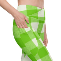 Crossover leggings with pockets