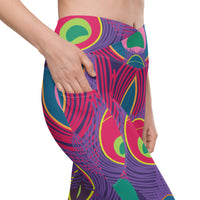 Crossover leggings with pockets