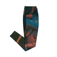 Crossover leggings with pockets