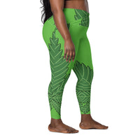Crossover leggings with pockets
