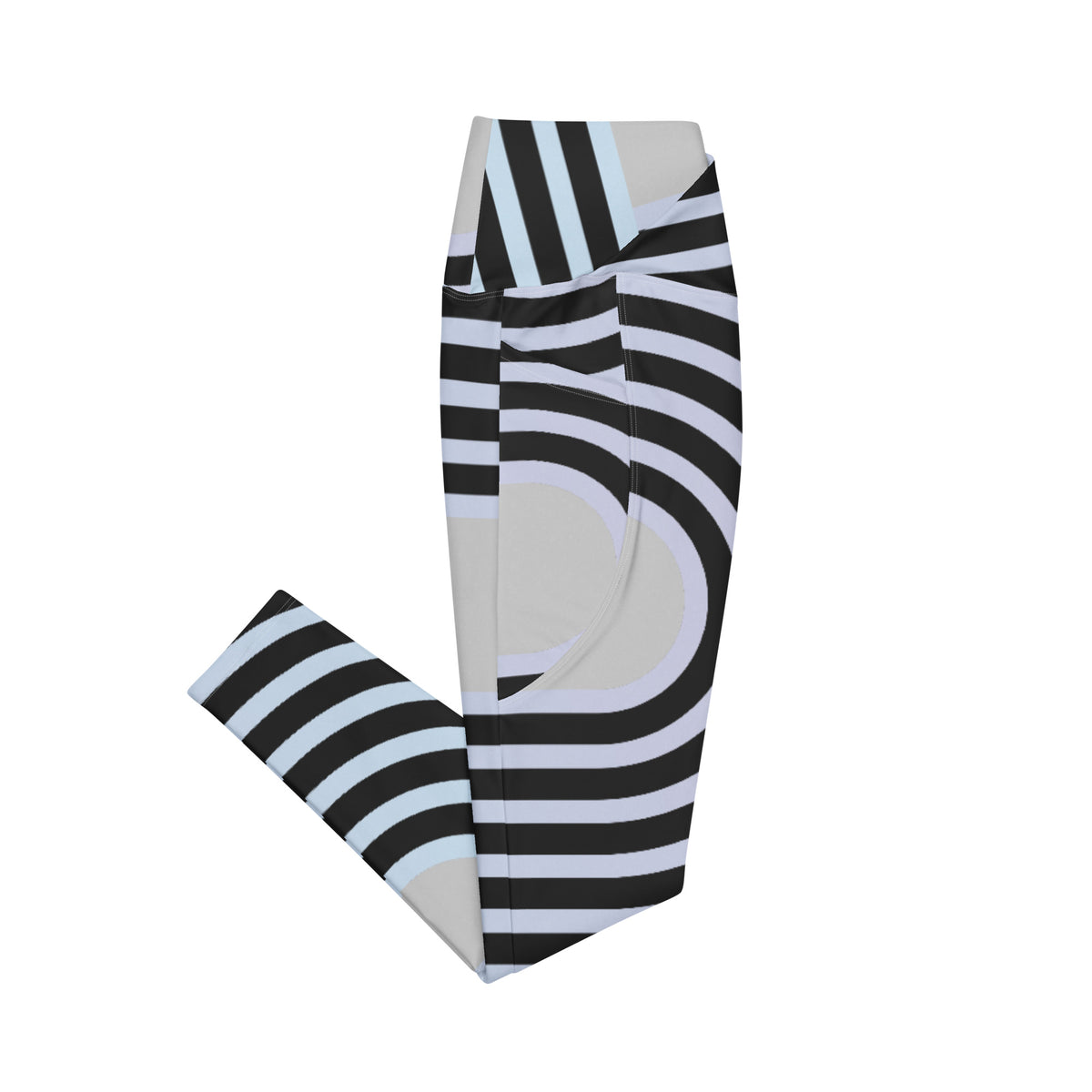 Crossover leggings with pockets