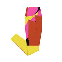 Crossover leggings with pockets