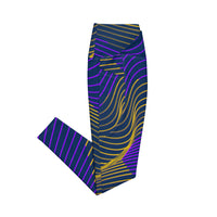 Crossover leggings with pockets