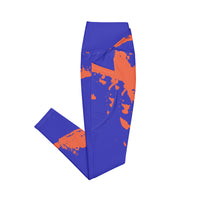 Crossover leggings with pockets