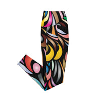 Crossover leggings with pockets