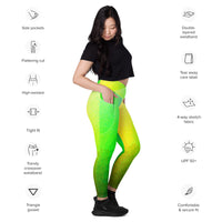 Crossover leggings with pockets