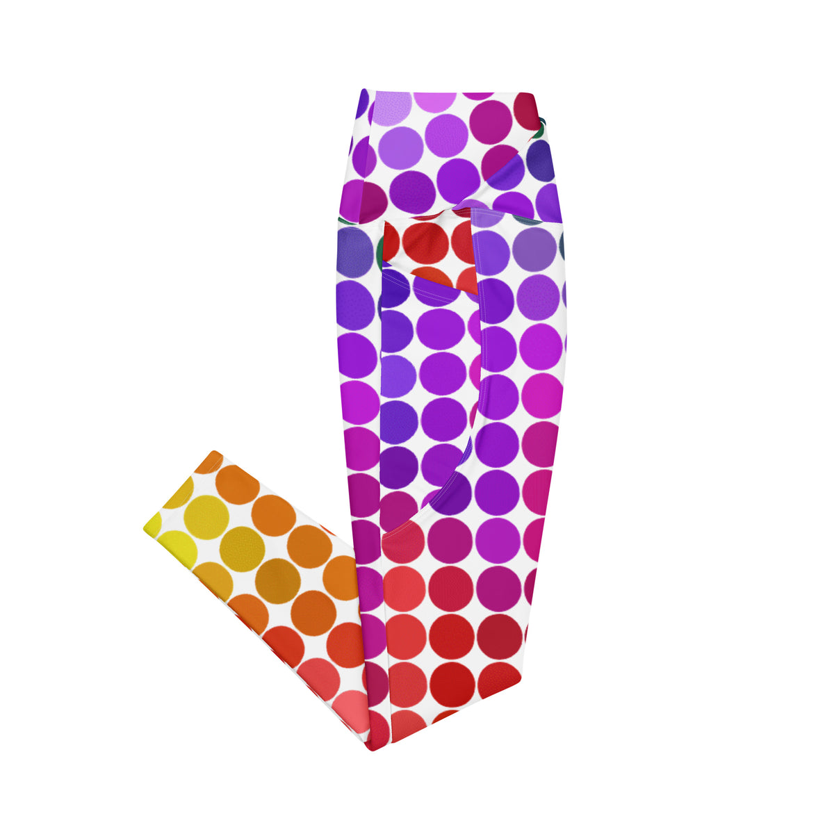 Crossover leggings with pockets