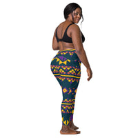 Crossover leggings with pockets