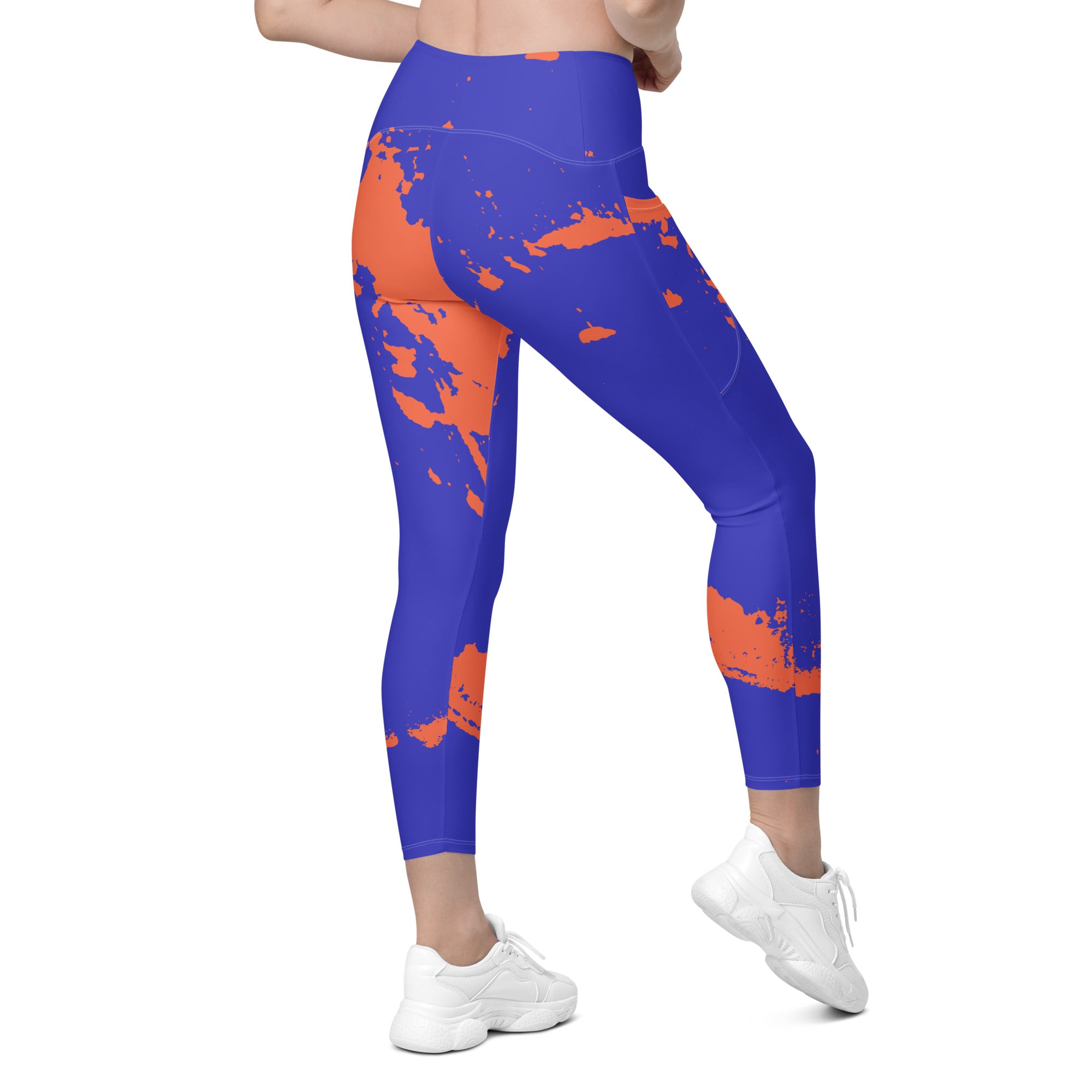 Crossover leggings with pockets