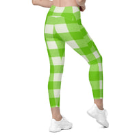 Crossover leggings with pockets