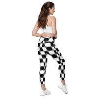 Crossover leggings with pockets