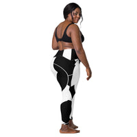 Crossover leggings with pockets