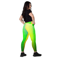 Crossover leggings with pockets
