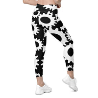 Crossover leggings with pockets