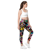 Crossover leggings with pockets