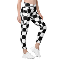 Crossover leggings with pockets