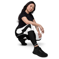 Crossover leggings with pockets