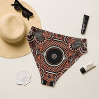 High-waisted bikini bottom