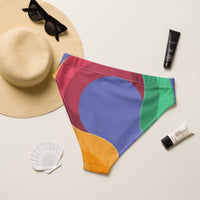 High-waisted bikini bottom