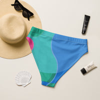High-waisted bikini bottom